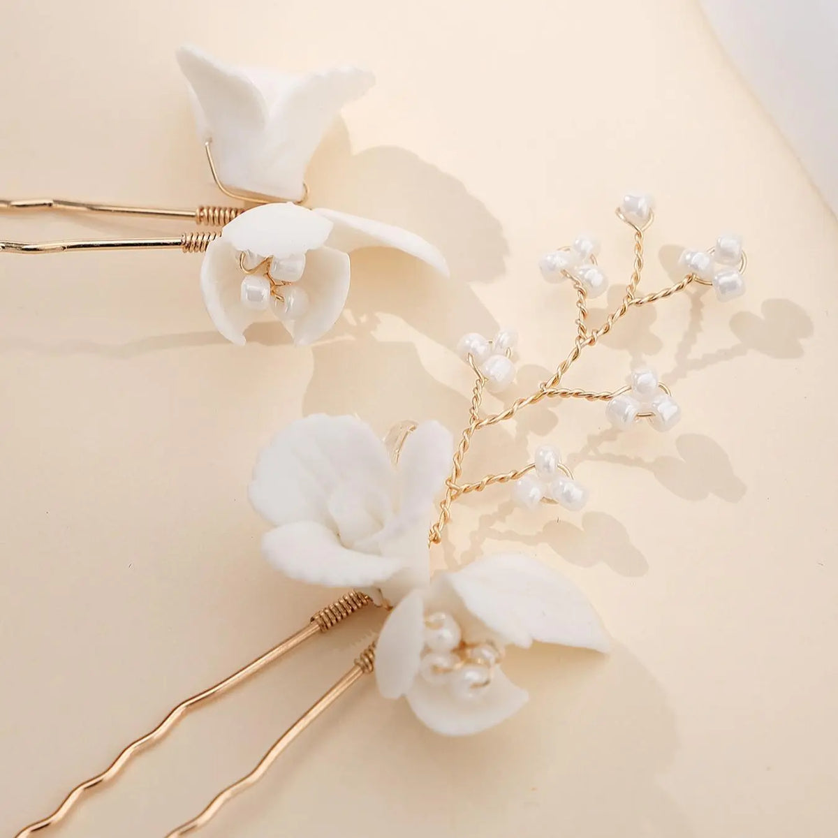Flower Design Hair Pin, Elegant Hair Accessories for Wedding Bridal Party Formal Occasions, Fashion Hair Accessories for Women & Girls