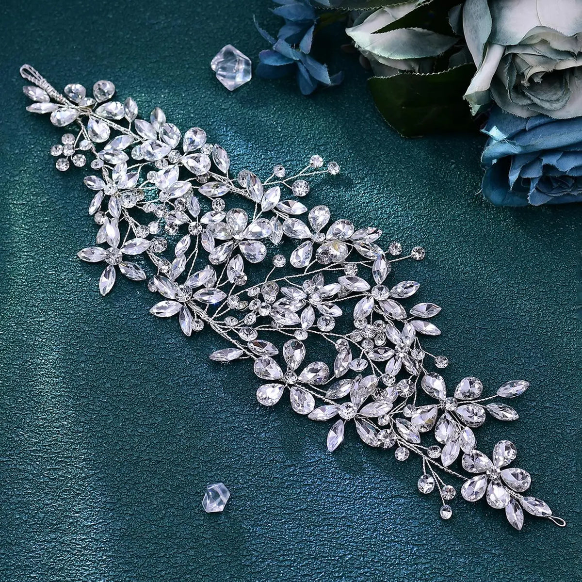 Rhinestone Decorated Headband, Elegant Bridal Headwear for Wedding Bridal Party Formal Occasions, Fashion Hair Accessories for Women