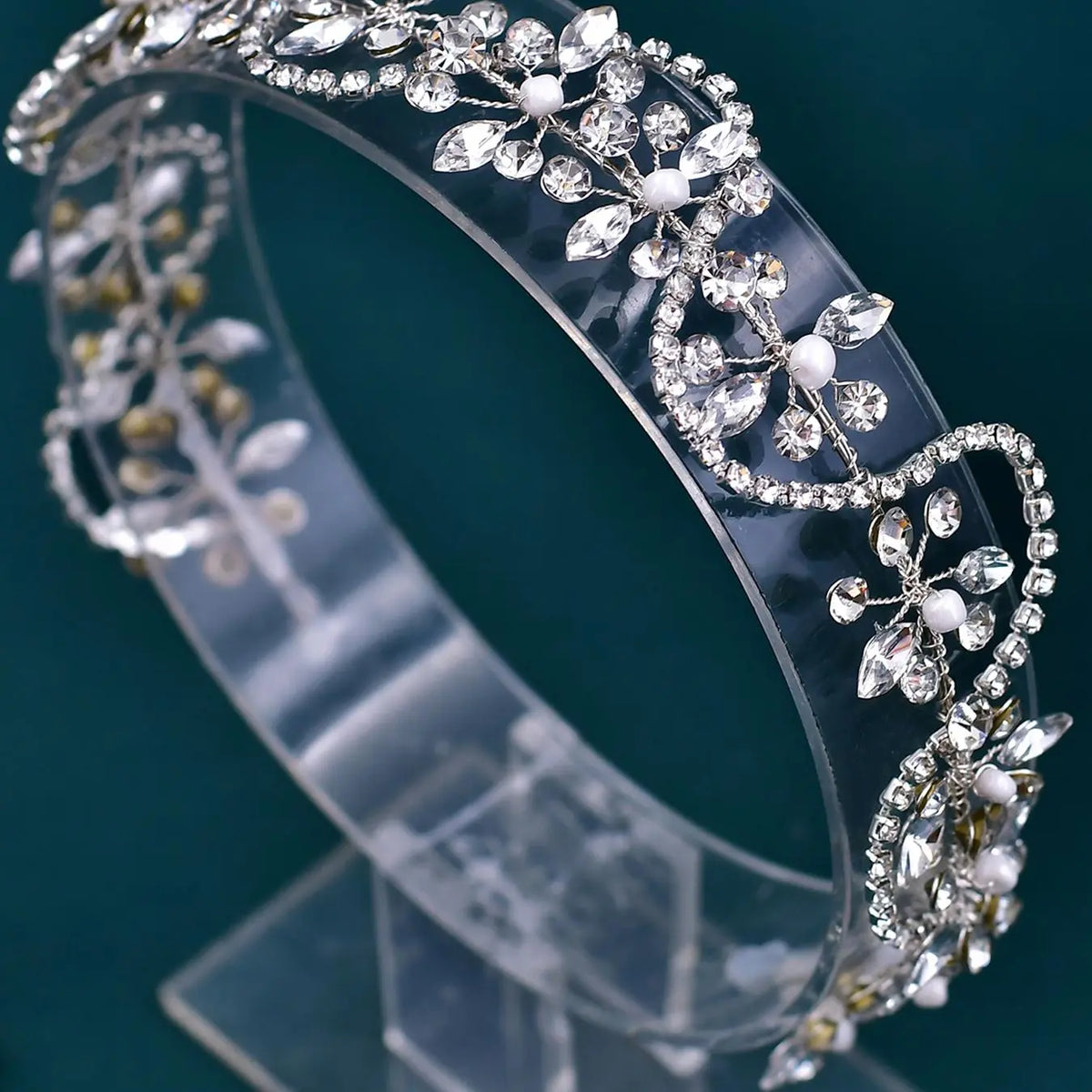 Rhinestone Decorated Headband, Elegant Headband for Wedding Bridal Party Formal Occasions, Fashion Hair Accessories for Women, Jewelry