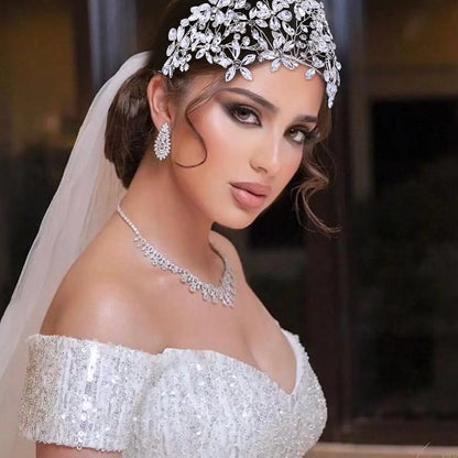 Rhinestone Decorated Headband, Elegant Bridal Headwear for Wedding Bridal Party Formal Occasions, Fashion Hair Accessories for Women