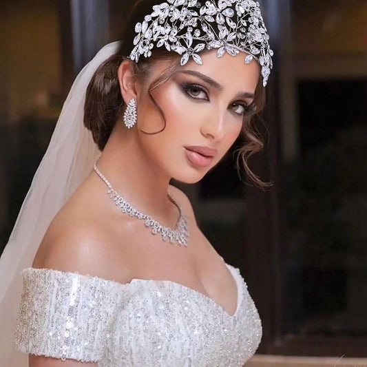 Rhinestone Decorated Headband, Elegant Bridal Headwear for Wedding Bridal Party Formal Occasions, Fashion Hair Accessories for Women