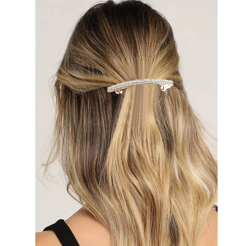 4 count Rhinestone Hair Clips for Women Hair Barrettes  Bridal hair accessories for Wedding Party Everyday