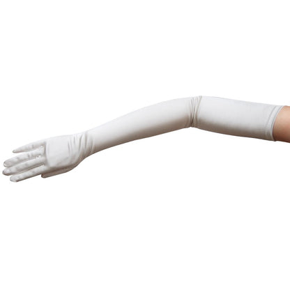 23.5" Long Shiny Stretch Satin Dress Gloves Opera Length 16BL