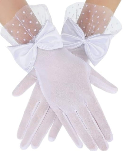 Black Lace Gloves for Women, 2 PCS Black Lace Gloves for Women