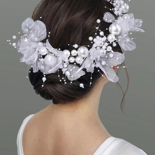 Elegant Sweet Women's Hairband Vintage Pearl Mesh Design, Perfect for Weddings Parties Dance Performances Holiday Dates