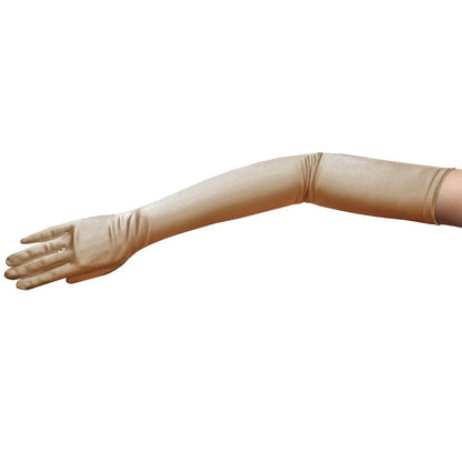 23.5" Long Shiny Stretch Satin Dress Gloves Opera Length 16BL