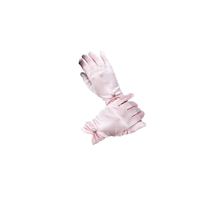 Satin Wedding Dress for Women Opera Party 1920s Gloves Wrist Length Gloves