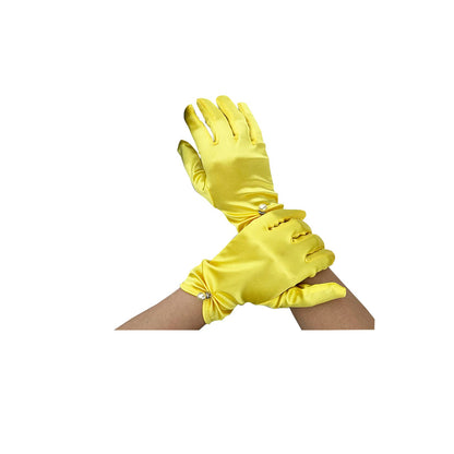 Satin Wedding Dress for Women Opera Party 1920s Gloves Wrist Length Gloves