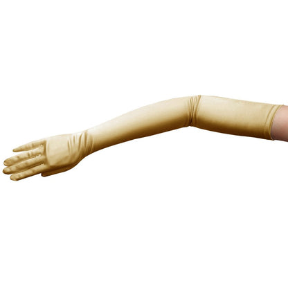 23.5" Long Shiny Stretch Satin Dress Gloves Opera Length 16BL