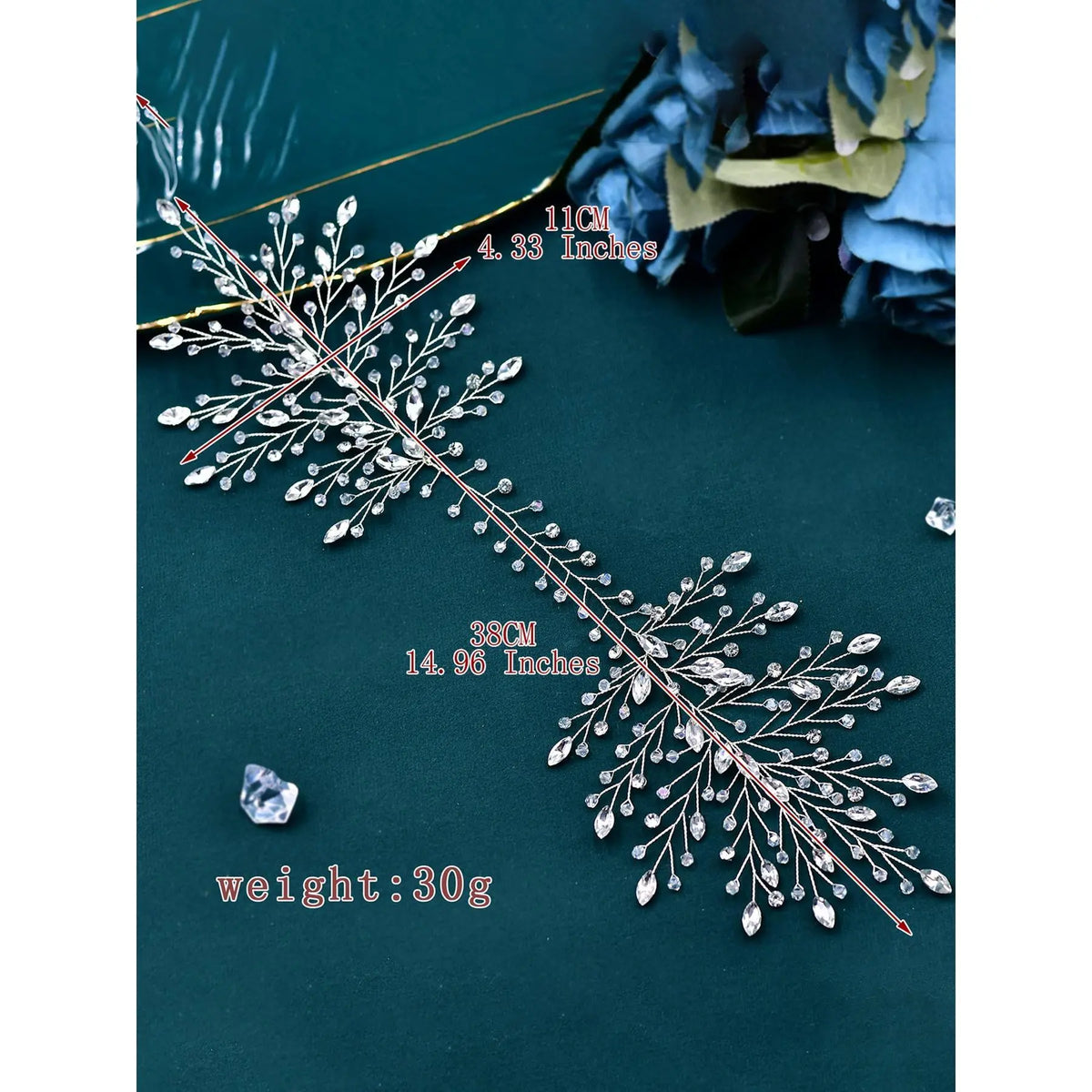 Rhinestone Decorated Headband, Elegant Bridal Headwear for Wedding Bridal Party Formal Occasions, Fashion Hair Accessories for Women