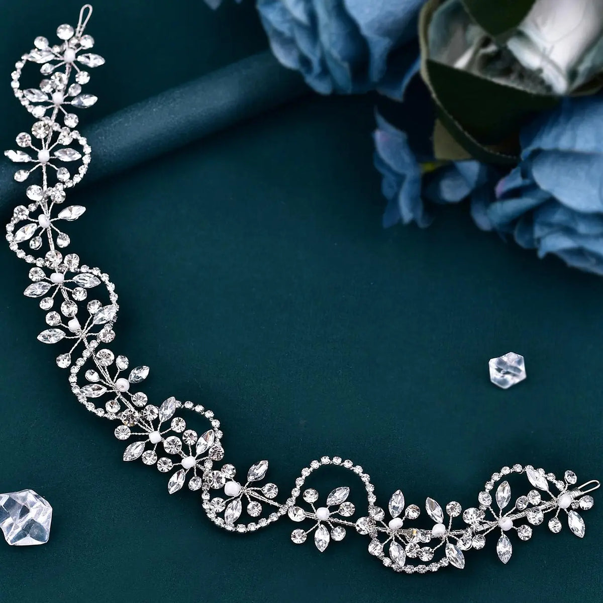 Rhinestone Decorated Headband, Elegant Headband for Wedding Bridal Party Formal Occasions, Fashion Hair Accessories for Women, Jewelry