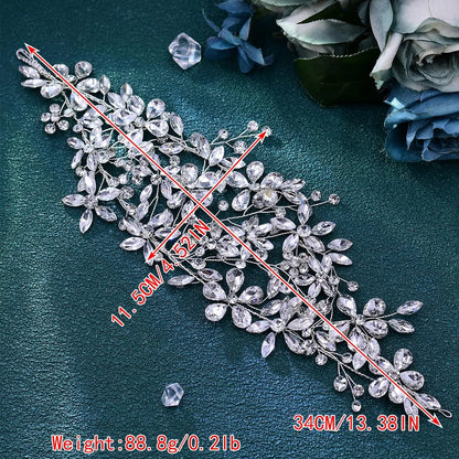 Rhinestone Decorated Headband, Elegant Bridal Headwear for Wedding Bridal Party Formal Occasions, Fashion Hair Accessories for Women