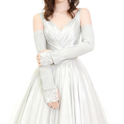 Fingerless Lace Arm Sleeves for Women for Wedding Tea Party
