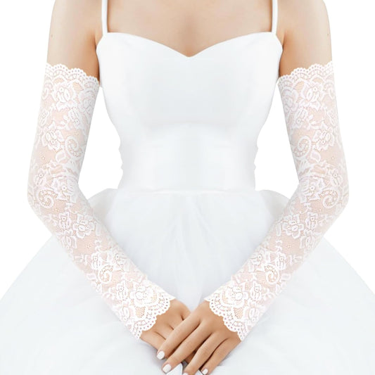 Fingerless Lace Arm Sleeves for Women for Wedding Tea Party