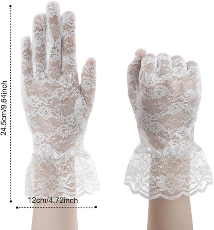 Lace Gloves for Wedding Tea Party, Evening Gloves for Women