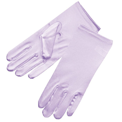 Shiny Stretch Satin Dress Gloves Wrist Length 2BL Over 12 years old