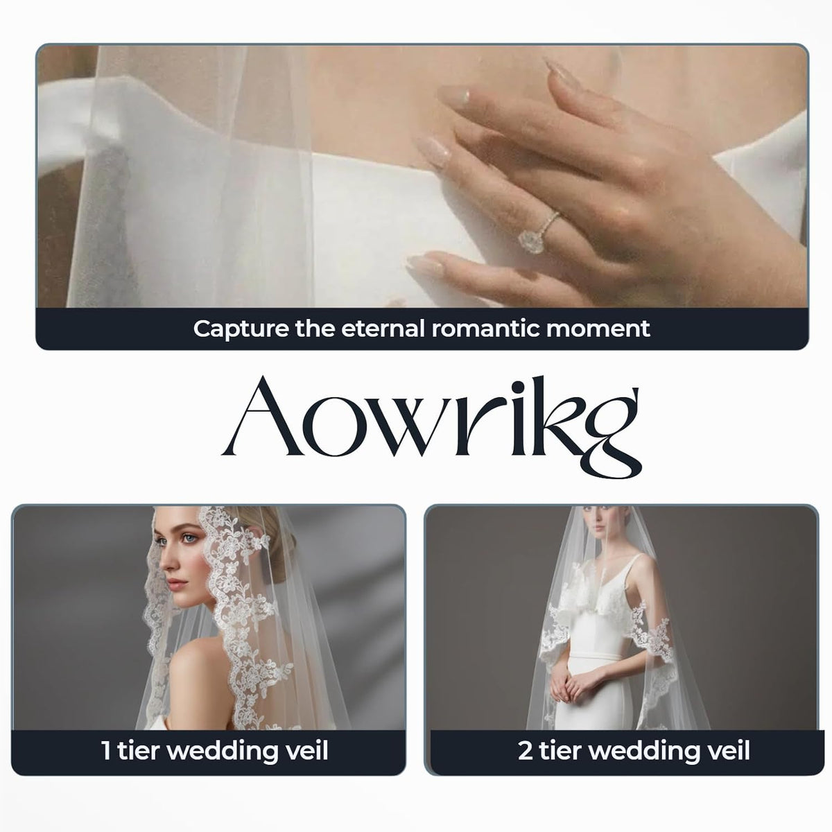 Cathedral Length Wedding Veil Lace Soft Tulle with Comb