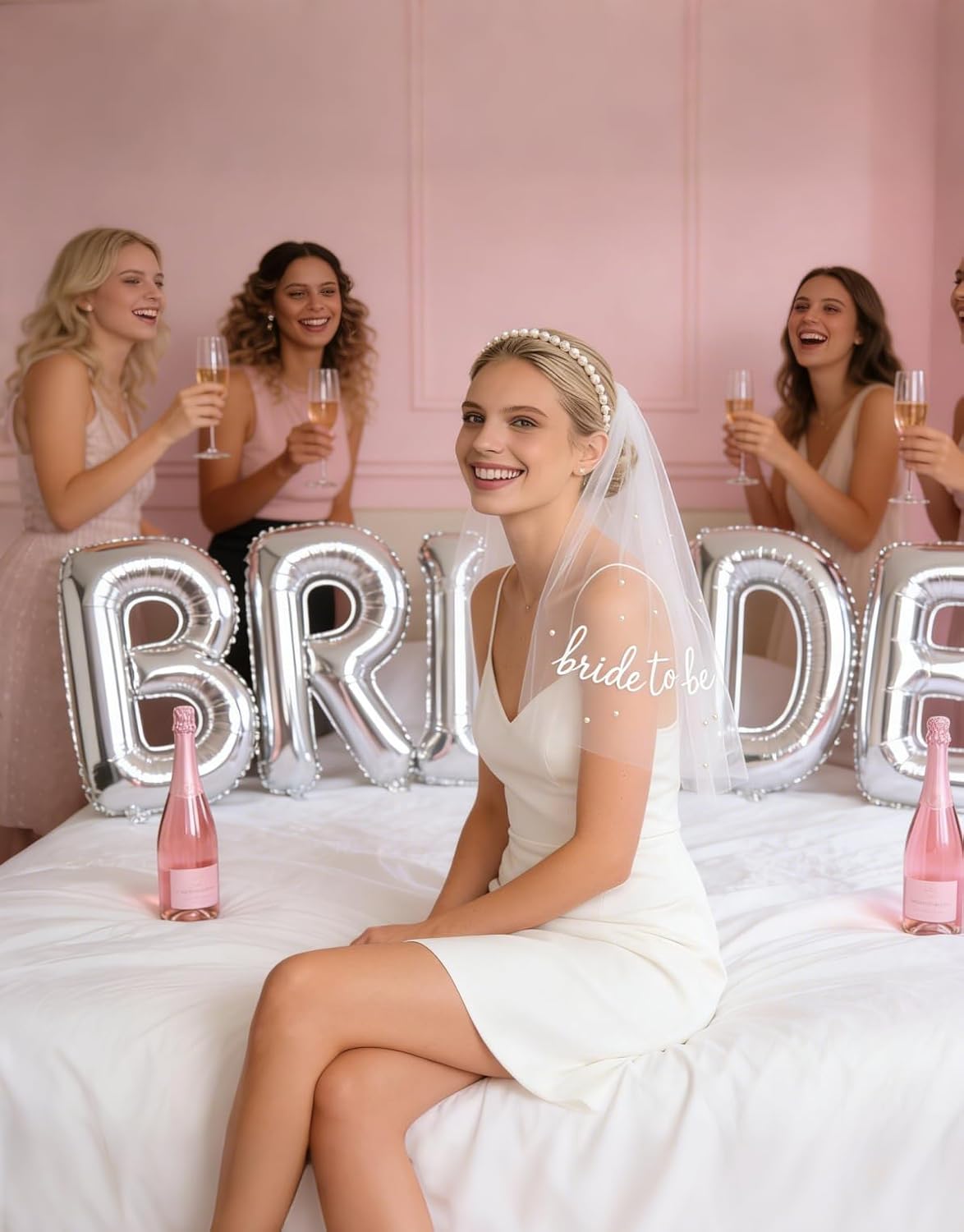 Bride to Be Veil for Bachelorette Party, Bridal Veil for Wedding