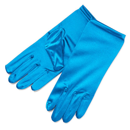 Shiny Stretch Satin Dress Gloves Wrist Length 2BL Over 12 years old
