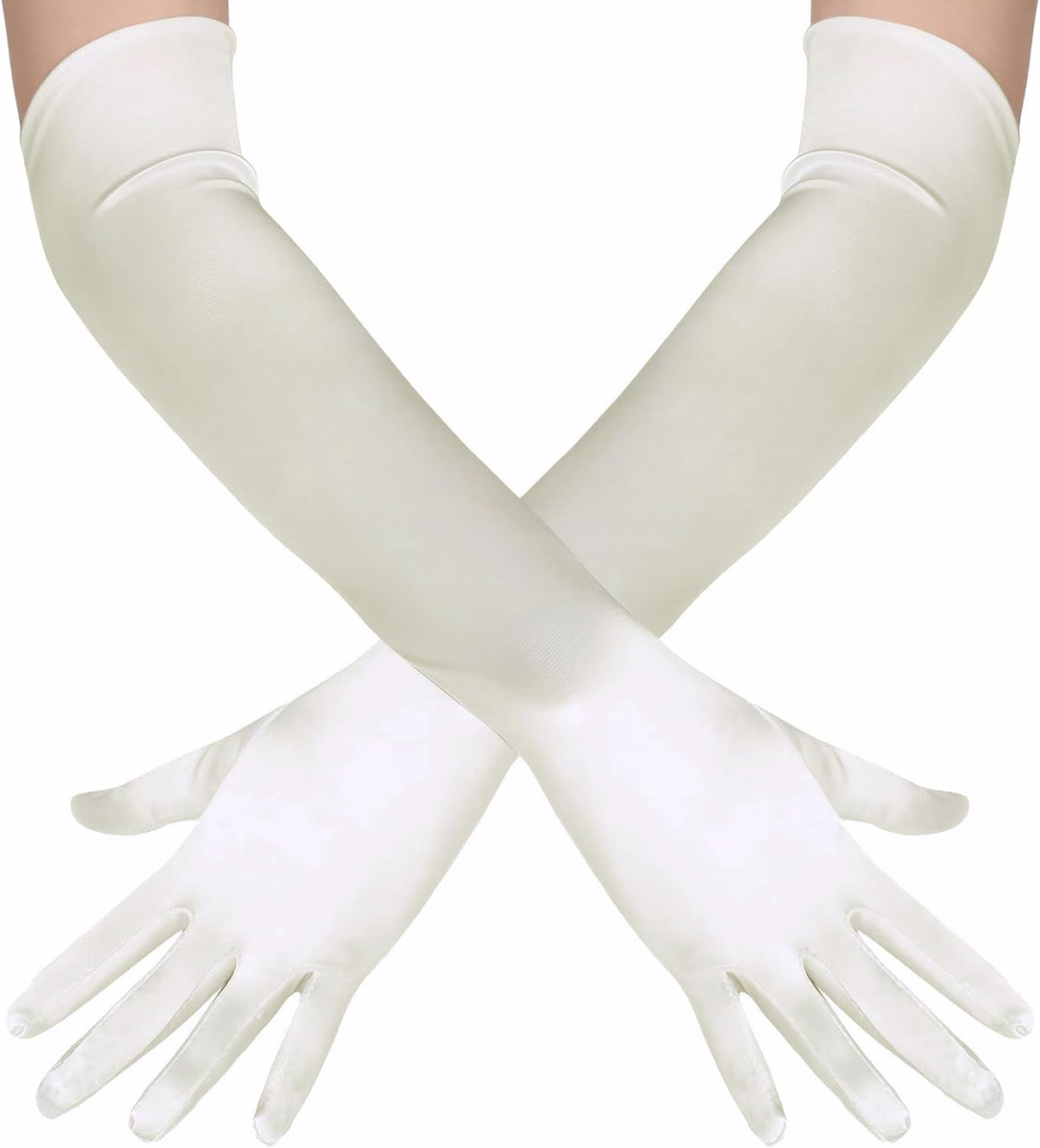 BABEYOND Long Opera Gloves for Women 1920s Elbow Length Satin Gloves