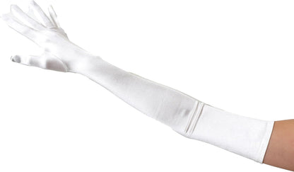 SACASUSA 23" Extra Long Super Stretch Over the Elbow Party Bridal Dance Sexy Satin Gloves A-Grade Quality 16BL 58cm