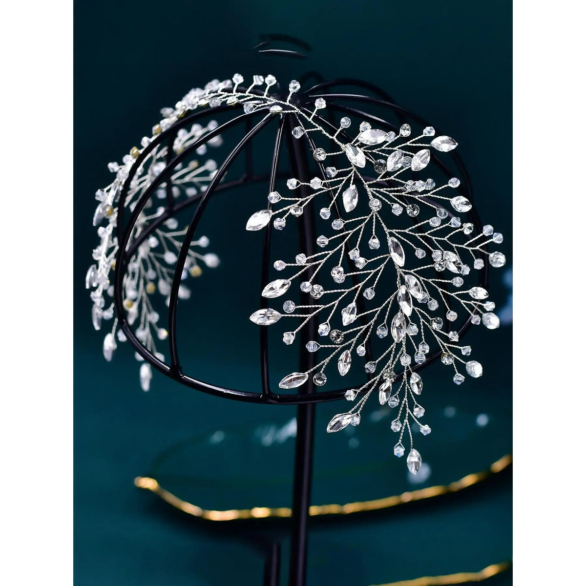 Rhinestone Decorated Headband, Elegant Bridal Headwear for Wedding Bridal Party Formal Occasions, Fashion Hair Accessories for Women