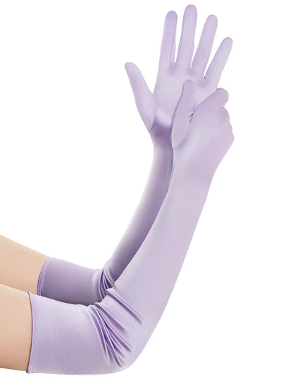 BABEYOND Long Opera Gloves for Women 1920s Elbow Length Satin Gloves