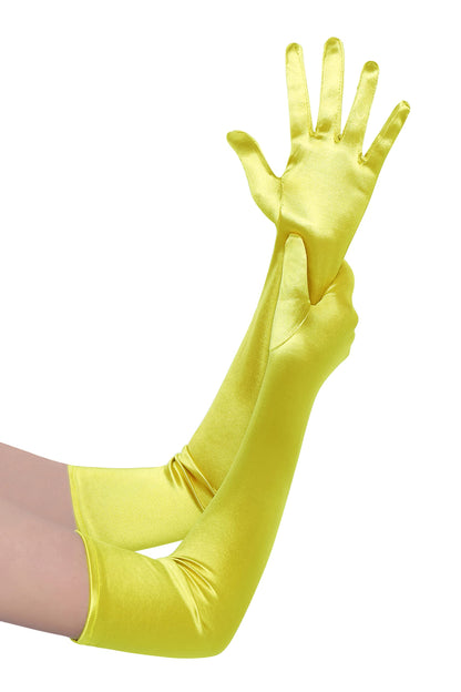 BABEYOND Long Opera Gloves for Women 1920s Elbow Length Satin Gloves