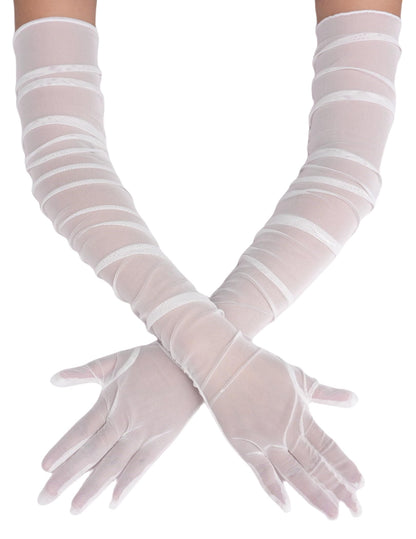 Avidlove Women's Long Sheer Gloves Tulle Mesh Opera Gloves