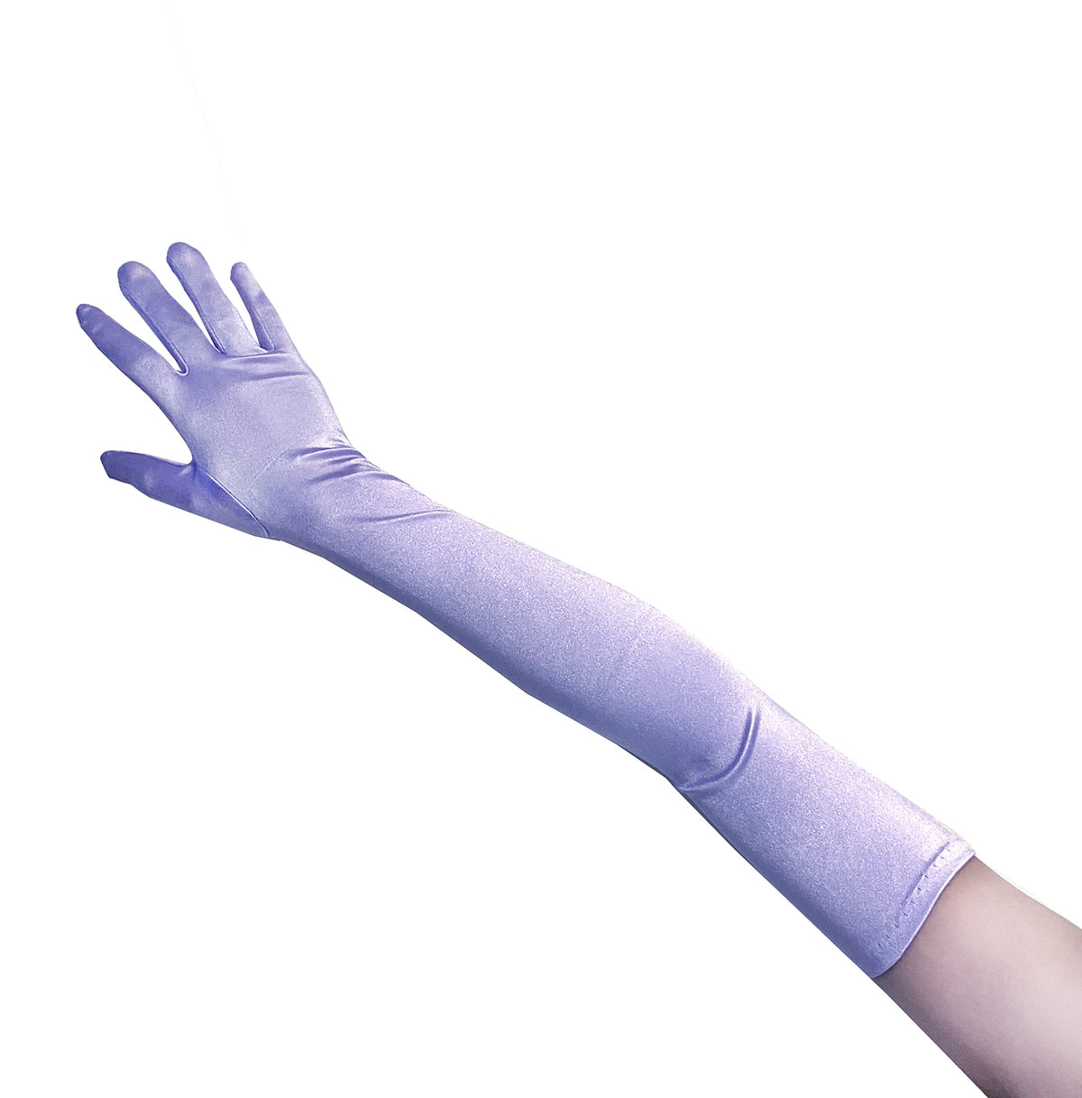 SACASUSA 23" Extra Long Super Stretch Over the Elbow Party Bridal Dance Sexy Satin Gloves A-Grade Quality 16BL 58cm