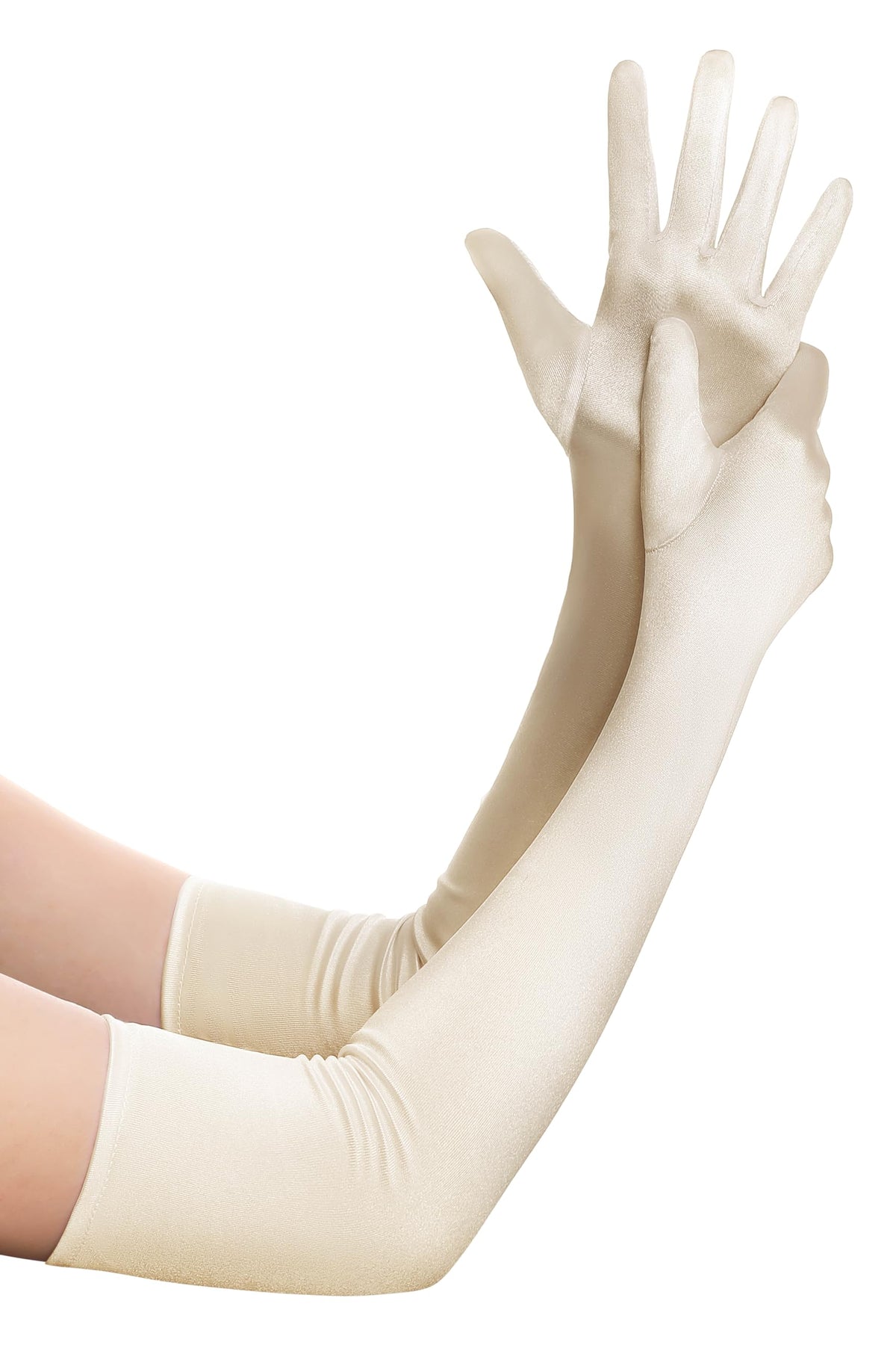 BABEYOND Long Opera Gloves for Women 1920s Elbow Length Satin Gloves