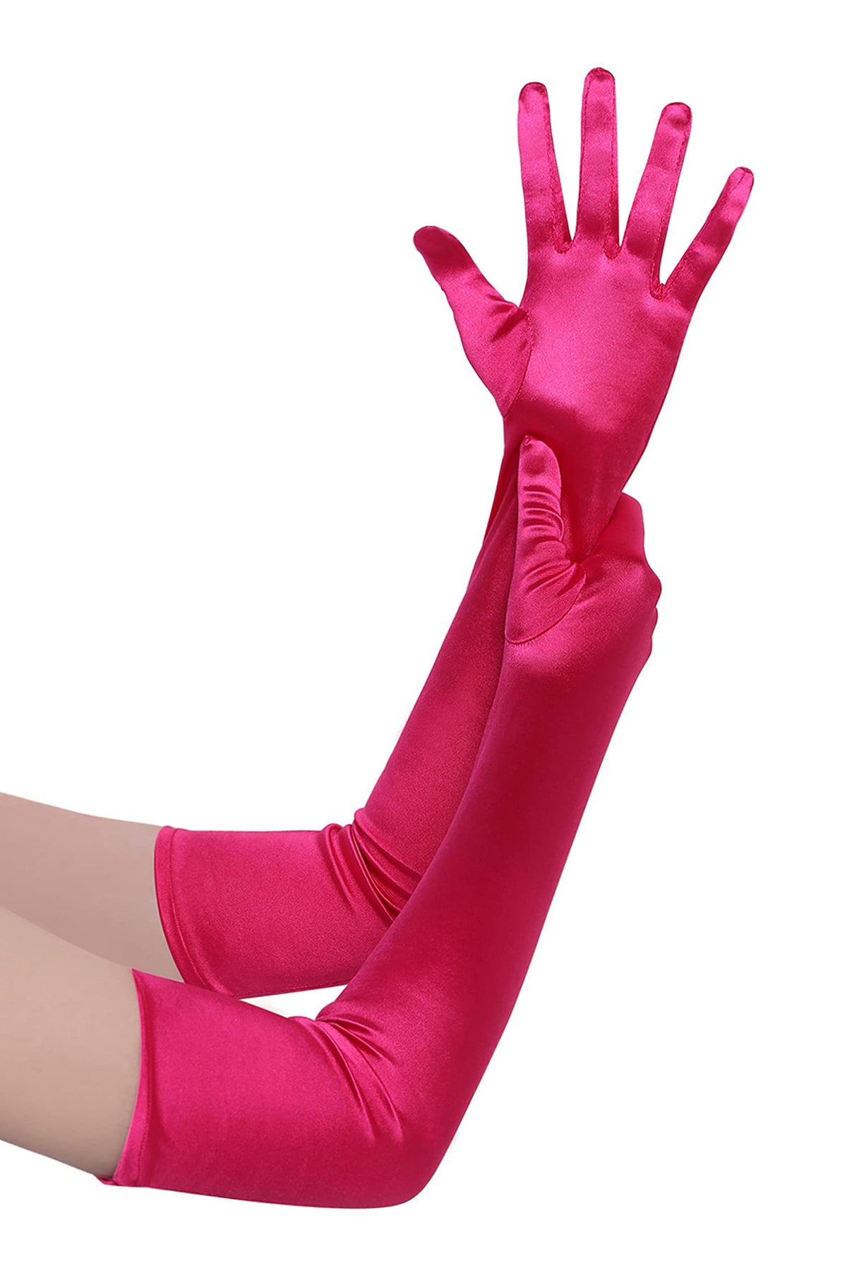 BABEYOND Long Opera Gloves for Women 1920s Elbow Length Satin Gloves