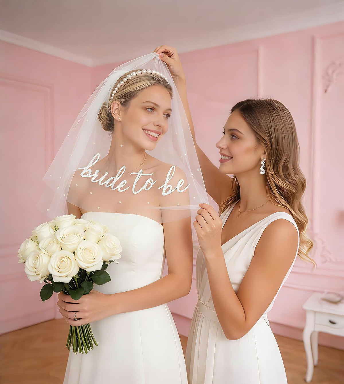 Bride to Be Veil for Bachelorette Party, Bridal Veil for Wedding