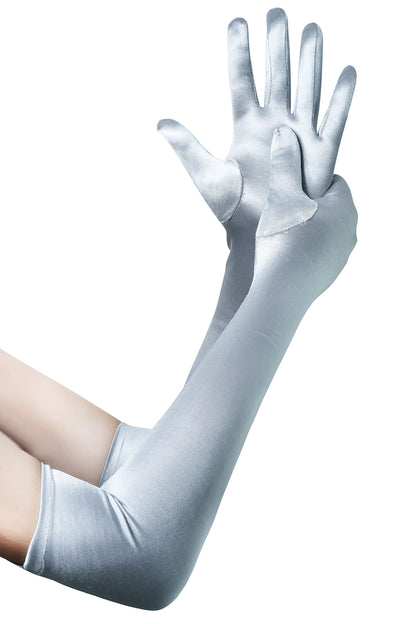 BABEYOND Long Opera Gloves for Women 1920s Elbow Length Satin Gloves