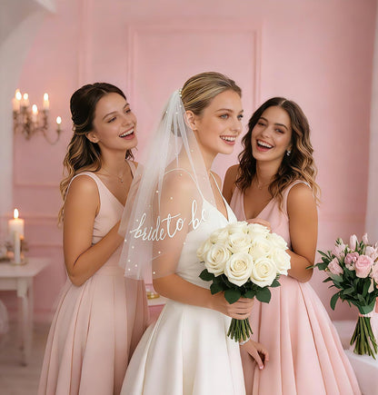Bride to Be Veil for Bachelorette Party, Bridal Veil for Wedding