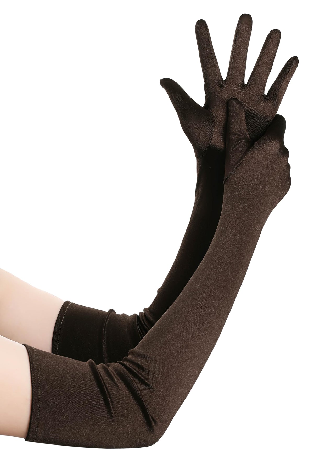 BABEYOND Long Opera Gloves for Women 1920s Elbow Length Satin Gloves