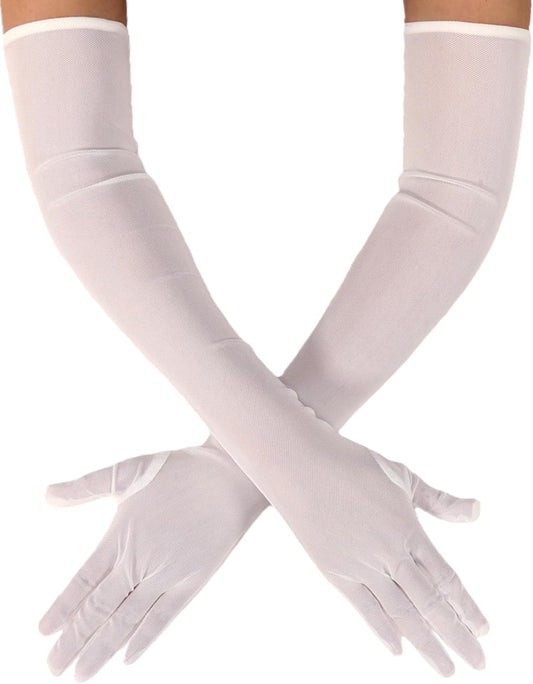 Avidlove Women's Long Sheer Gloves Tulle Mesh Opera Gloves