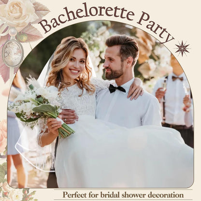 Chanaco Bride to Be Sash Bachelorette Party Favors Decorations Wedding Accessories White Veil Bridal Shower Sashes Gifts