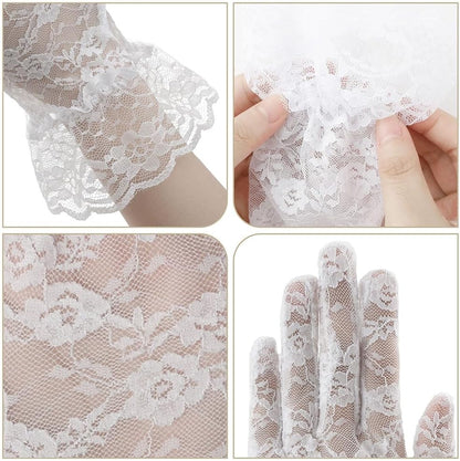 Lace Gloves for Wedding Tea Party, Evening Gloves for Women