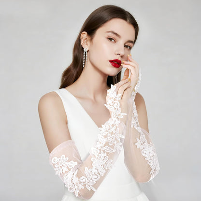 Fingerless Lace Gloves for Women Fingerless Lace Gloves for Halloween Wedding Party Prom Costume Accessories