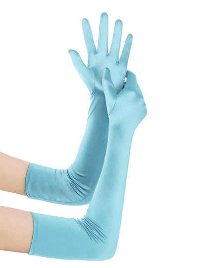 BABEYOND Long Opera Gloves for Women 1920s Elbow Length Satin Gloves