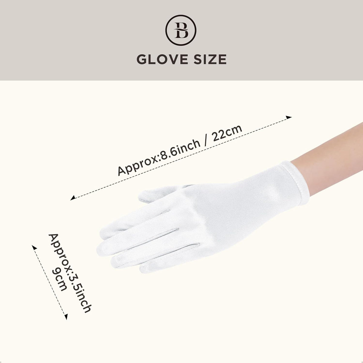 BABEYOND Short Satin Opera Gloves for Women 1920s Bridal Tea Party Gloves