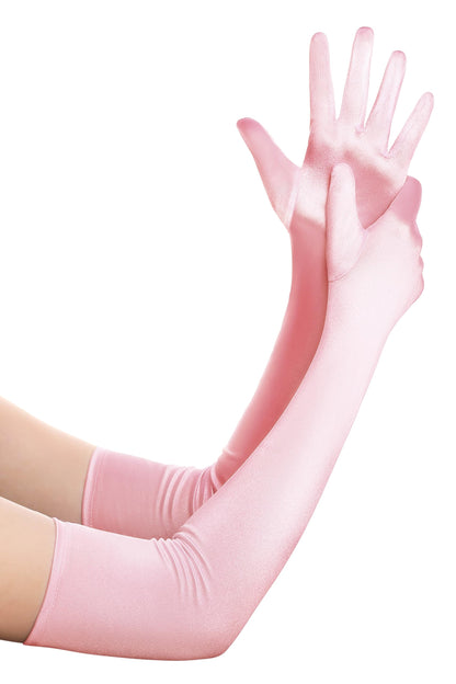 BABEYOND Long Opera Gloves for Women 1920s Elbow Length Satin Gloves