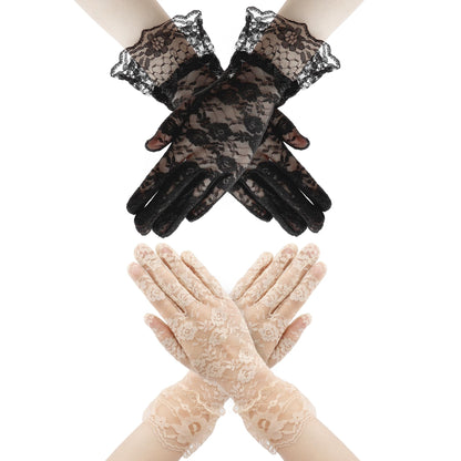 Lace Gloves for Wedding Tea Party, Evening Gloves for Women