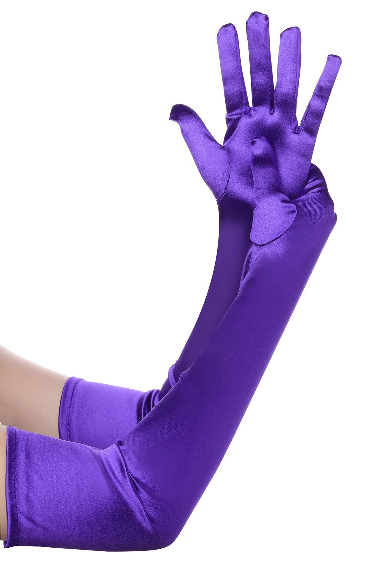 BABEYOND Long Opera Gloves for Women 1920s Elbow Length Satin Gloves