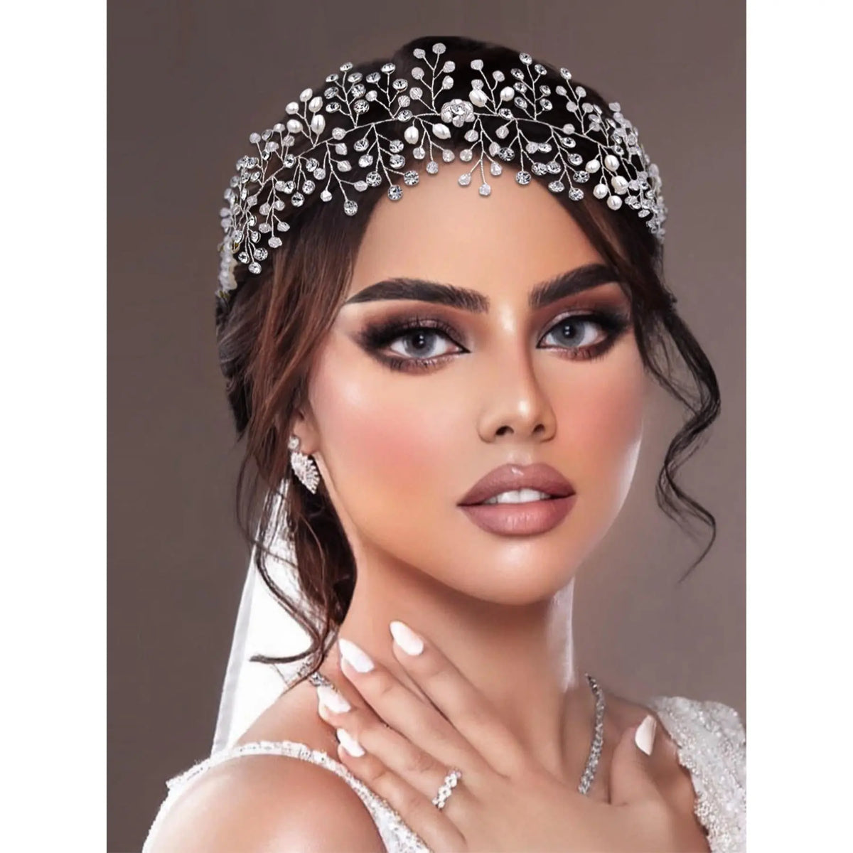 Rhinestone Decorated Headband, Elegant Bridal Headwear for Wedding Bridal Party Formal Occasions, Fashion Hair Accessories for Women