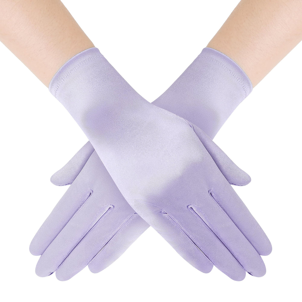 BABEYOND Short Satin Opera Gloves for Women 1920s Bridal Tea Party Gloves