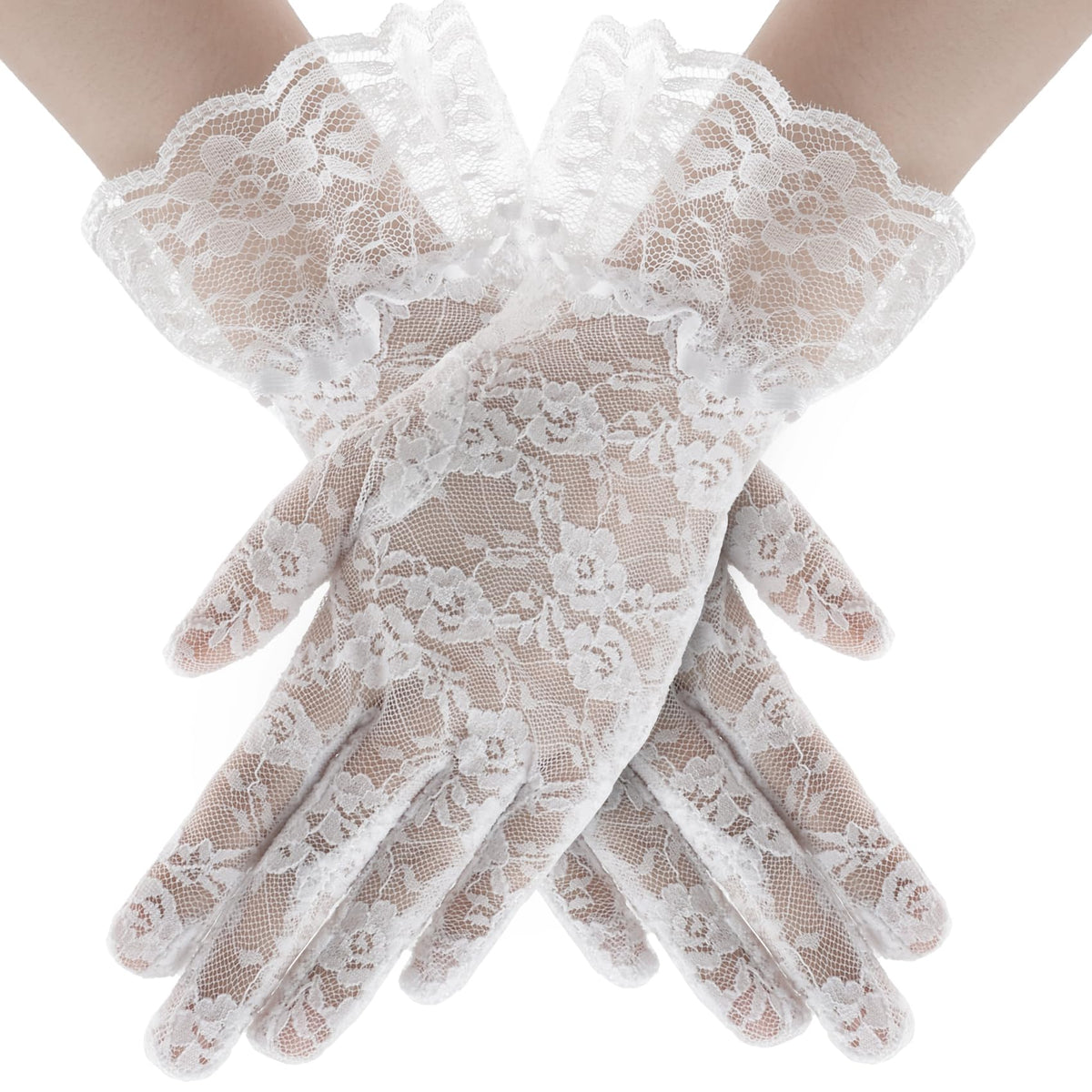 Lace Gloves for Wedding Tea Party, Evening Gloves for Women
