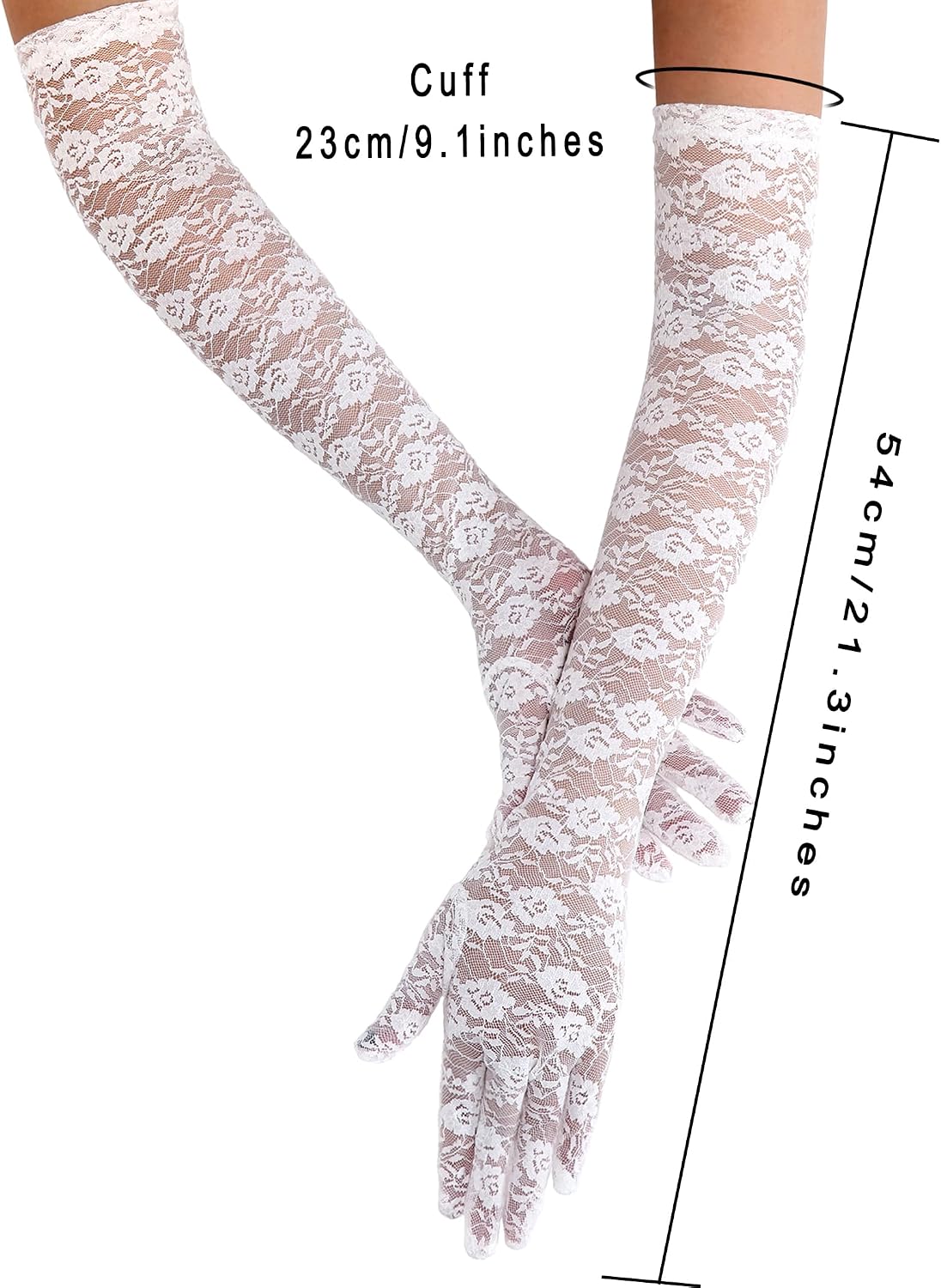 Avidlove Women's Long Lace Gloves for Formal Dress Tea Party Opera Gloves