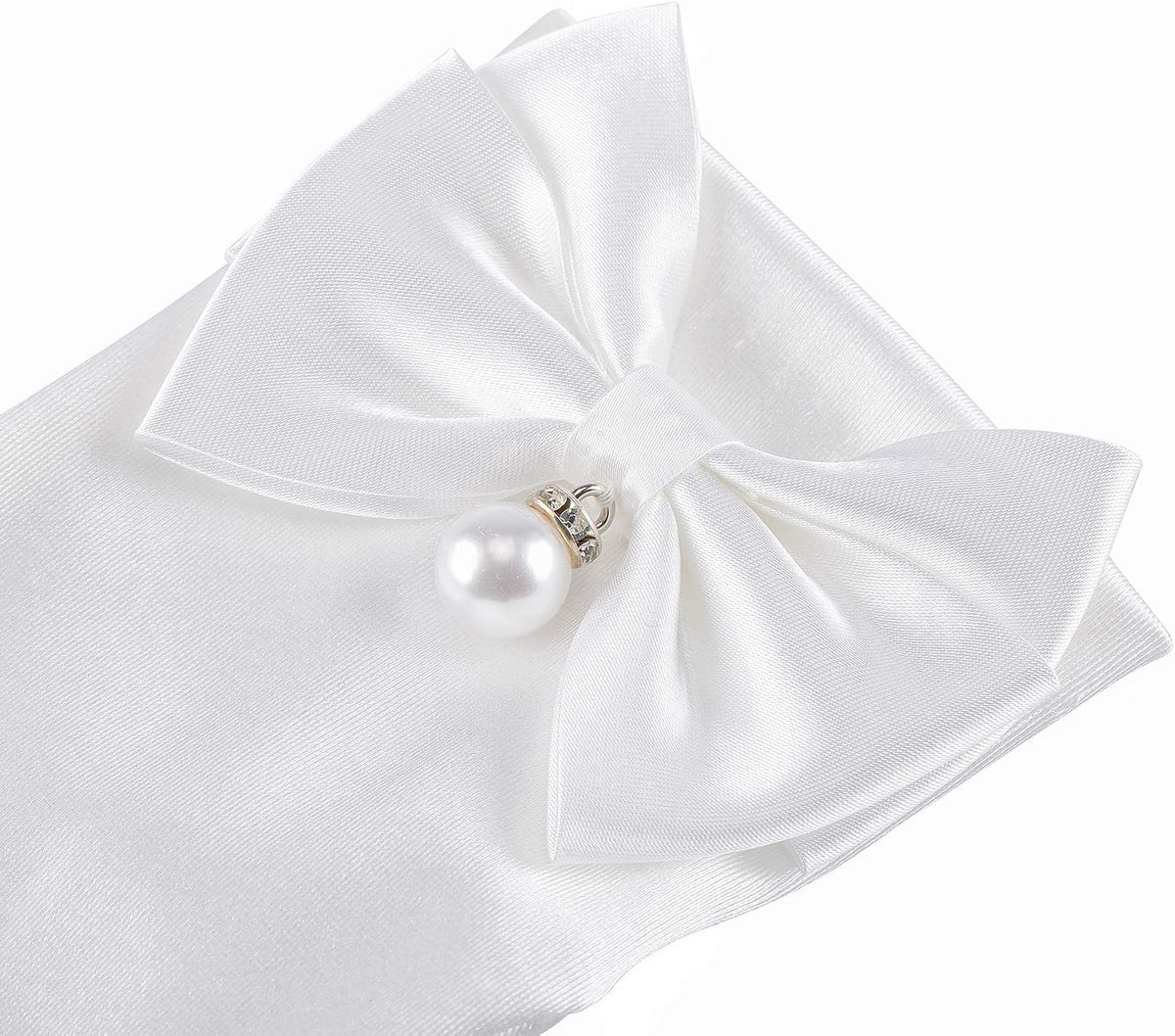 Ayliss Women Bridal Wedding Gloves Satin Short Opera Party 1920s Fancy for Special Occasion Dress Formal Dancing Cosplay